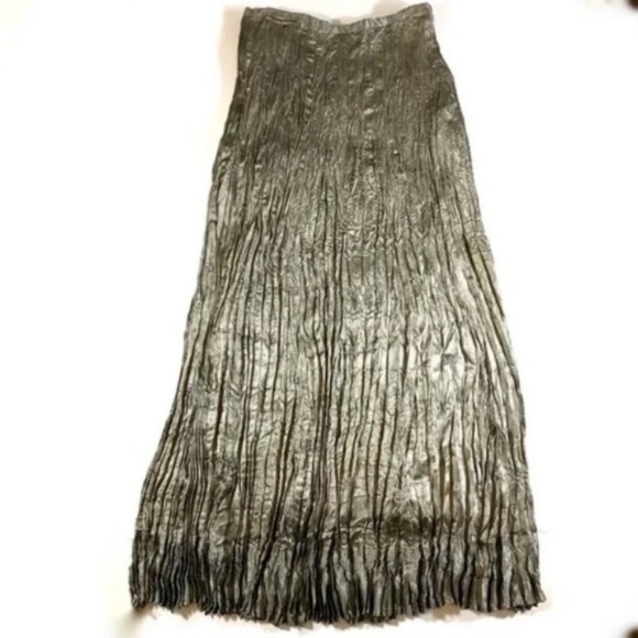 Soft Surroundings Metallic Maxi Skirt - Picture 2 of 6